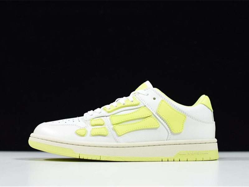 AMIRI Skel Top Low White Fluorescent Green WFS003-146