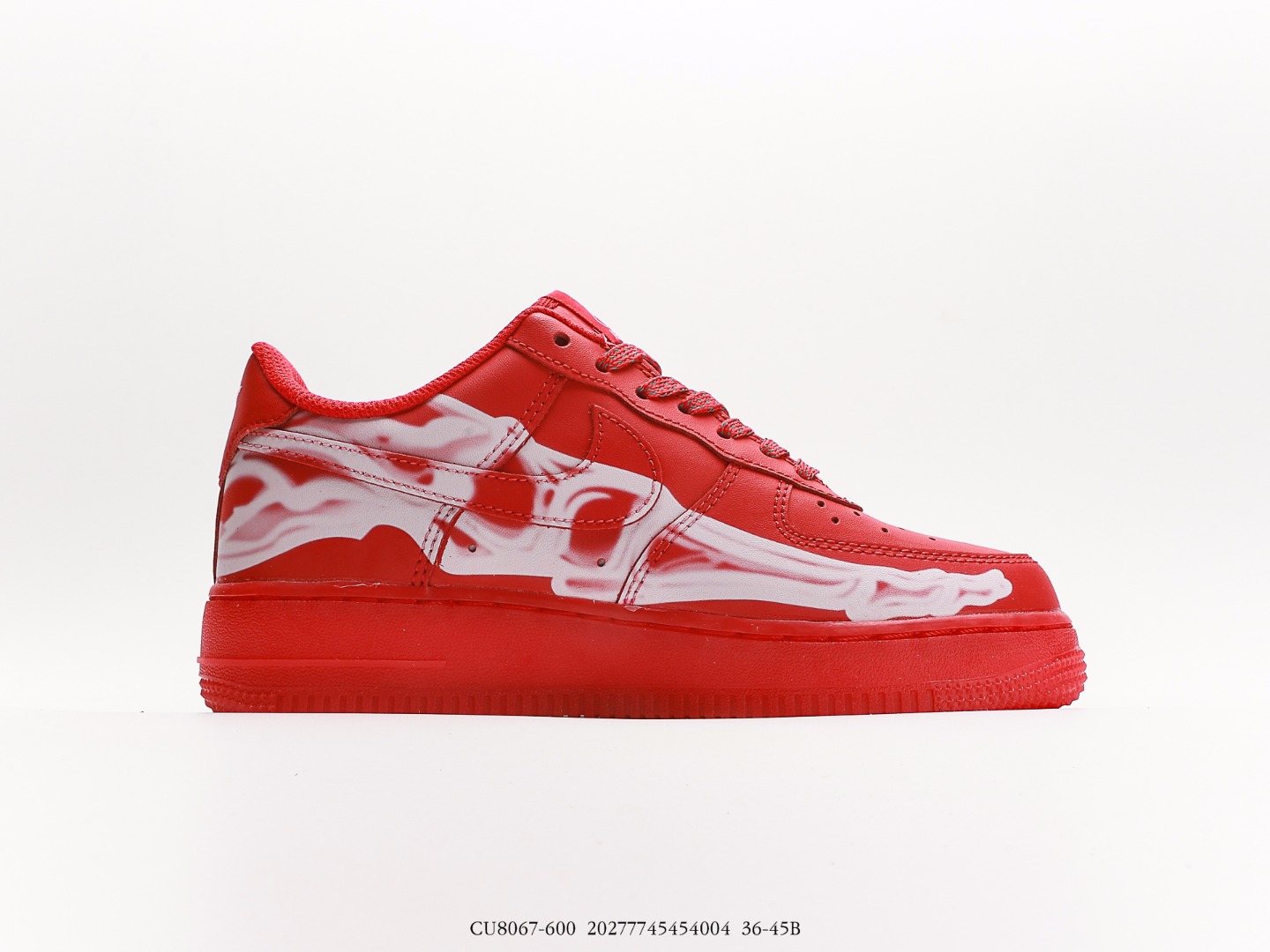Nike Air Force 1 '07 QS Red Skeleton CU8067-600