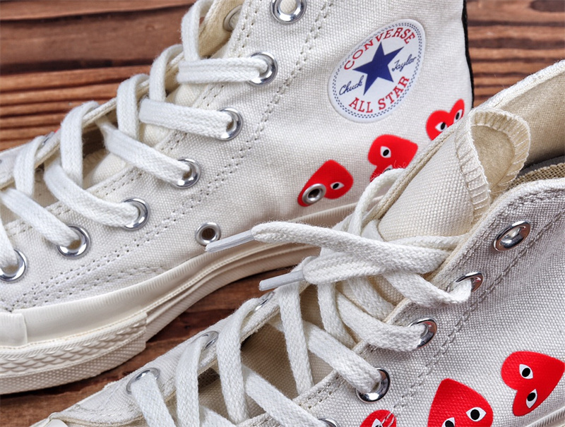 Converse Chuck Taylor All-Star 70 Hi Comme des Garcons Play Multi-Heart White 162972C