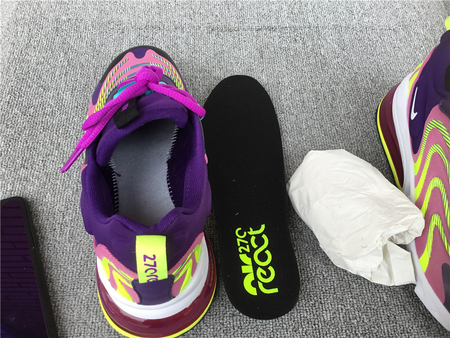 Nike Air Max 270 React Air Cushioned Running Shoe CK2595-500