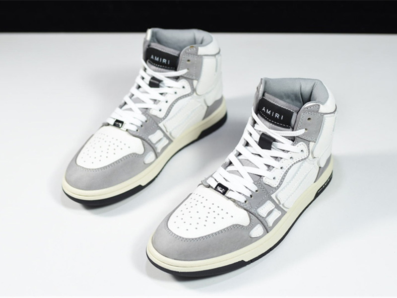 AMIRI Skel Top Hi Gery White WFS002-030