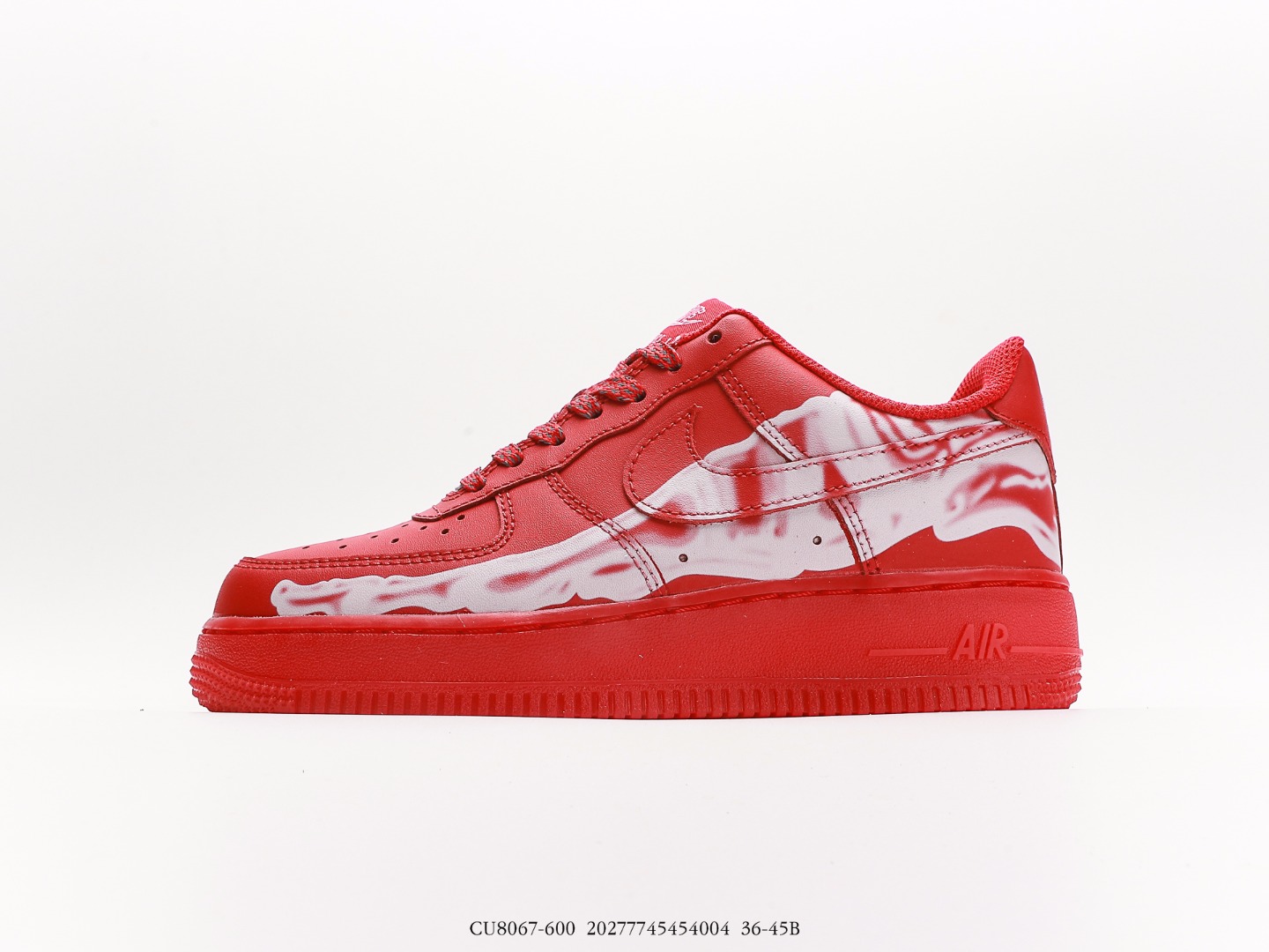 Nike Air Force 1 '07 QS Red Skeleton CU8067-600