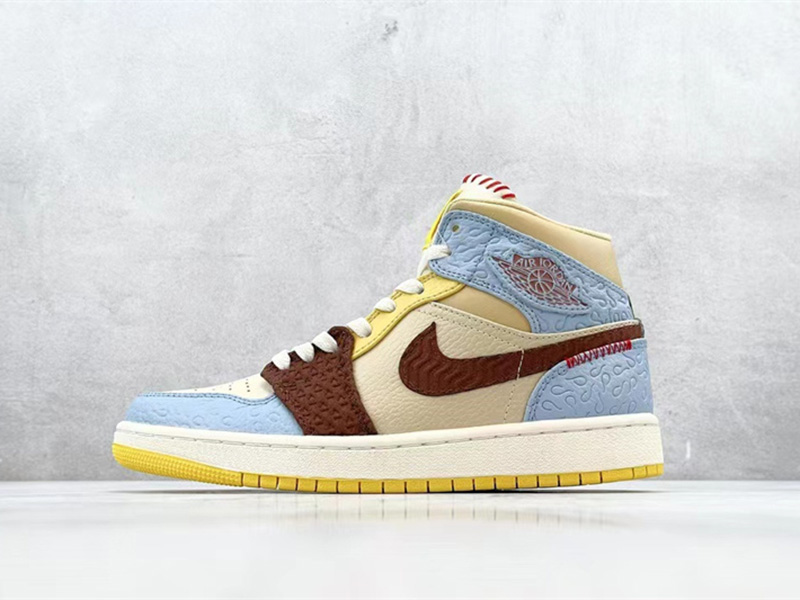 Air Jordan 1 Mid SE Fearless Maison Chateau CU2803-200