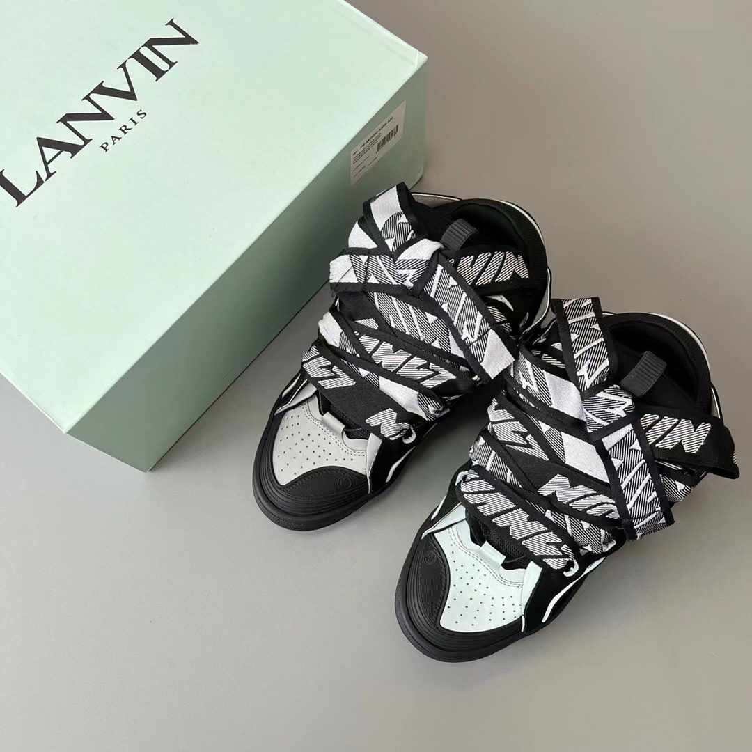 Lanvin Curb Sneaker Black Grey