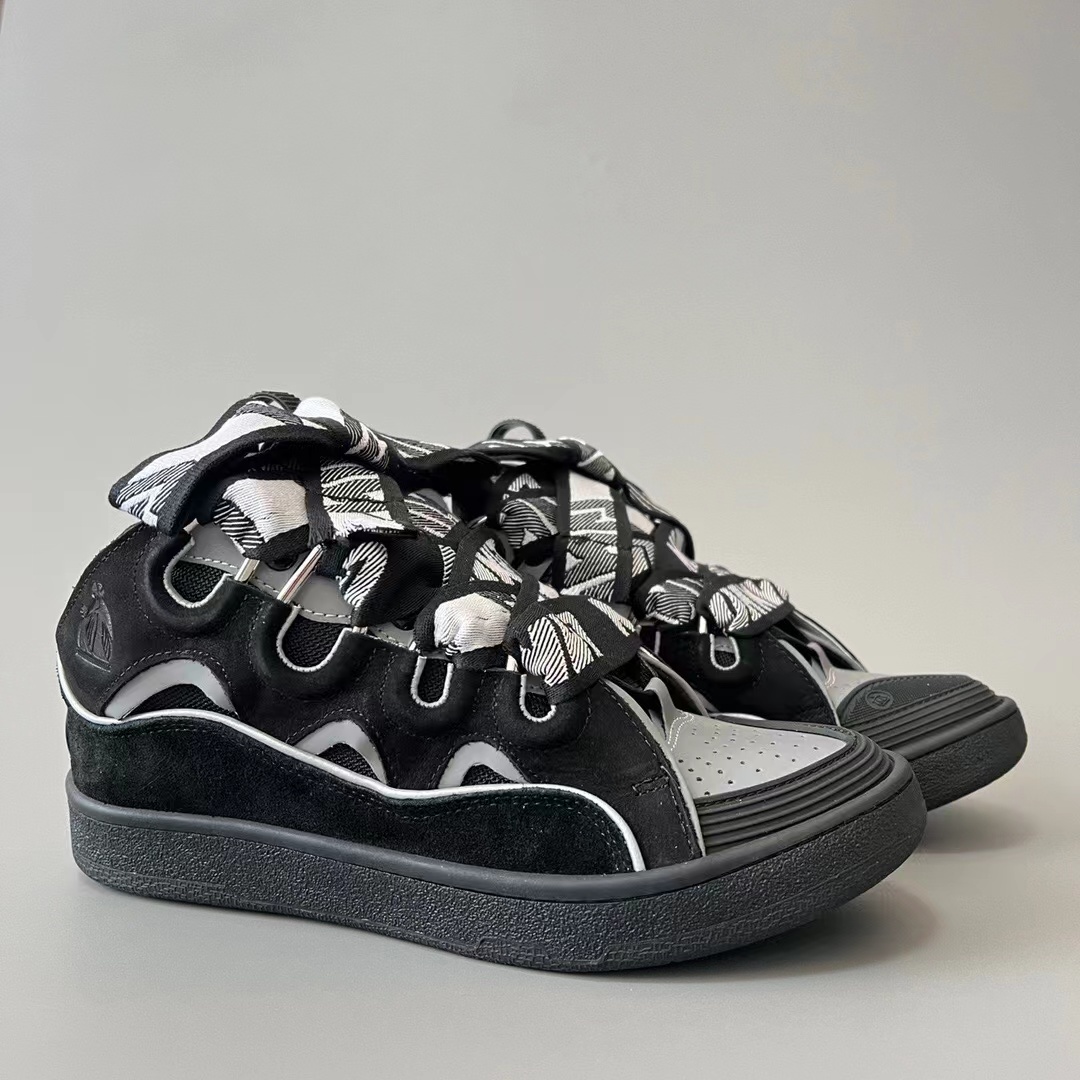 Lanvin Curb Sneaker Black Grey