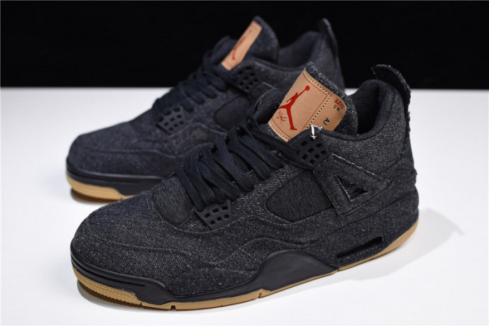 Levis x Air Jordan 4 black AO2571-001