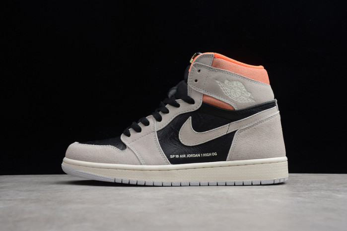 Air Jordan 1 Neutral Grey Hyper Crimson 555088-018