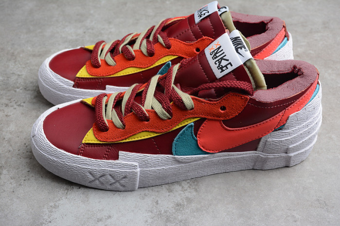 KAWS x sacai x Blazer Low Team Red DM7901-600