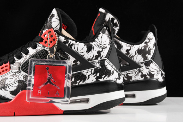 2018 Nwe 4 Tattoo Men Chinese Element Limited Edition White Black B00897-006