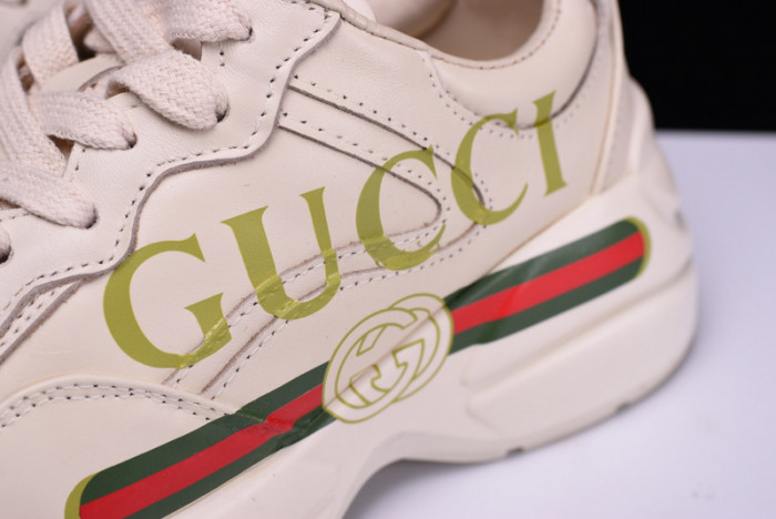 GUCCI LOGO RHYTON VINTAGE TRAINER SNEAKER