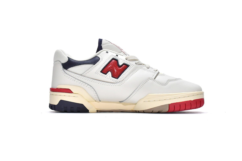 Get Aimé Leon Dore x New Balance 550 White Red Navy BB550A3