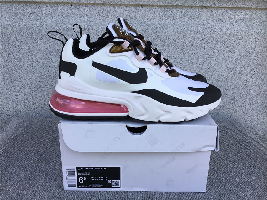 Nike Air Max 270 React Air Cushioned Running Shoe CU4752-100