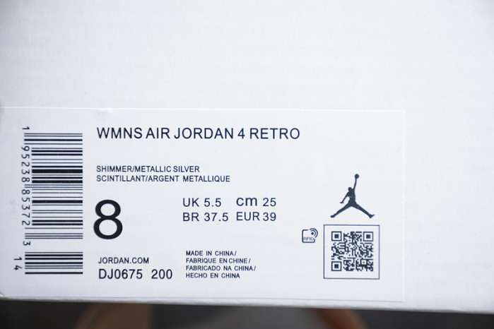 AIR JORDAN 4 WMNS SHIMMER DJ0675-200