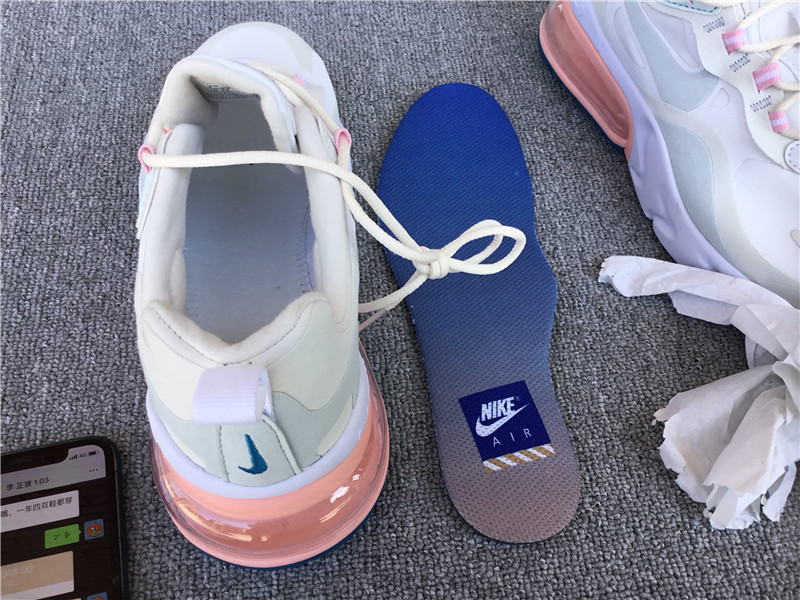 Nike Air Max 270 React Air Cushioned Running Shoe AO6174-100