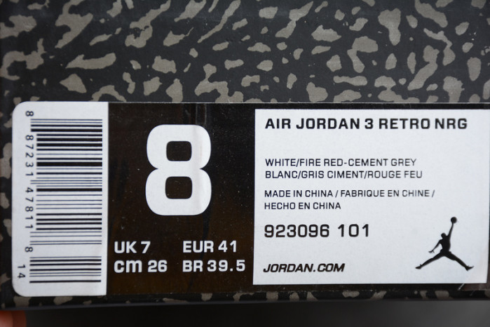 AIR JORDAN 3 RETRO NRG 
