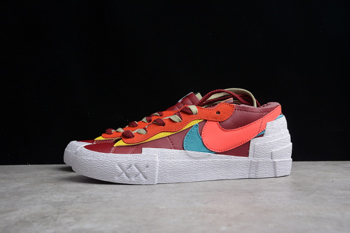 KAWS x sacai x Blazer Low Team Red DM7901-600