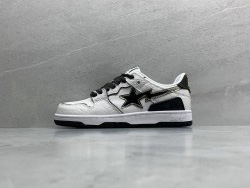 GT A Bathing Ape Bape SK8 Sta White Silver