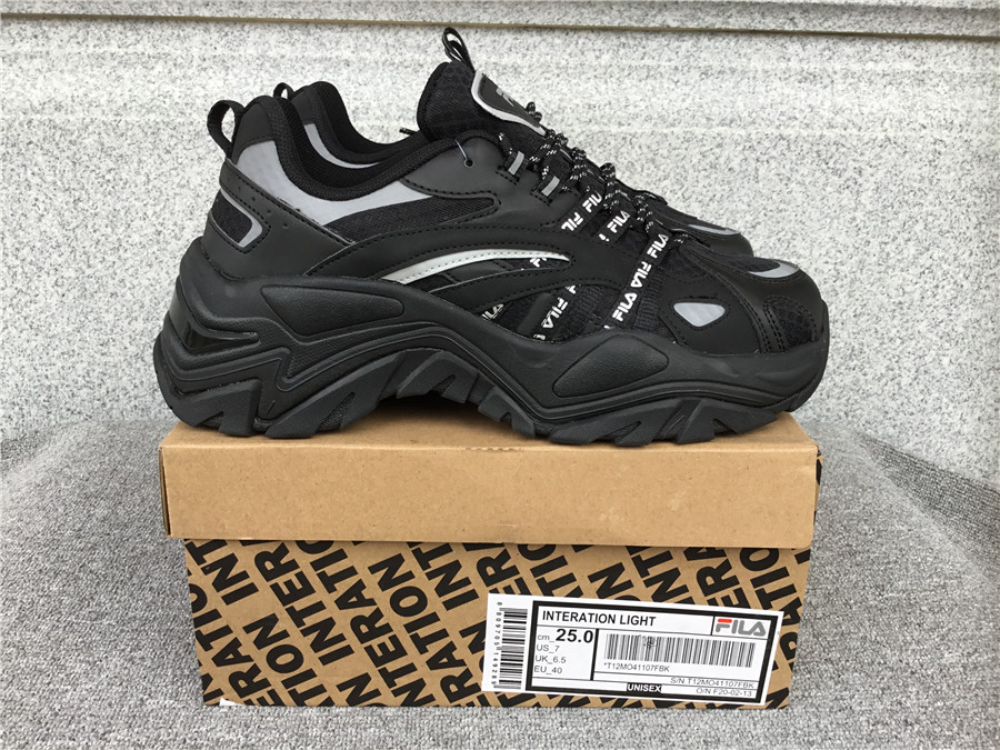 Fila heightened retro casual running shoes old shoes T12MO41107FBK