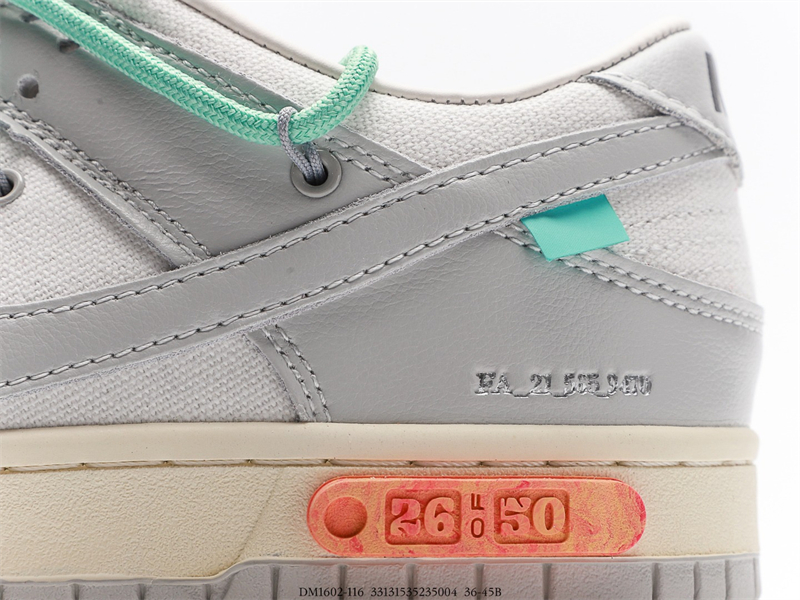 Nike Dunk Low Off-White Lot 26 DM1602-116 SAIL/NEUTRAL GREY