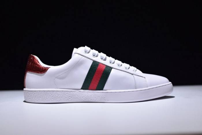 Gucci Ace Embroidered Low-Top Sneaker with TIGER MENS