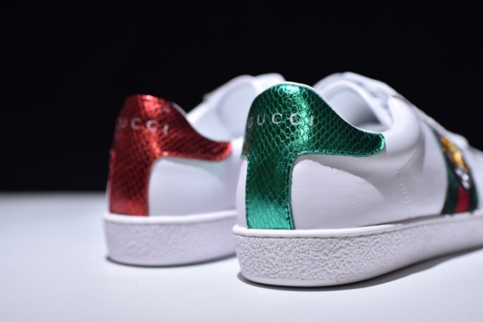 Gucci Ace Embroidered Low-Top Sneaker with TIGER MENS