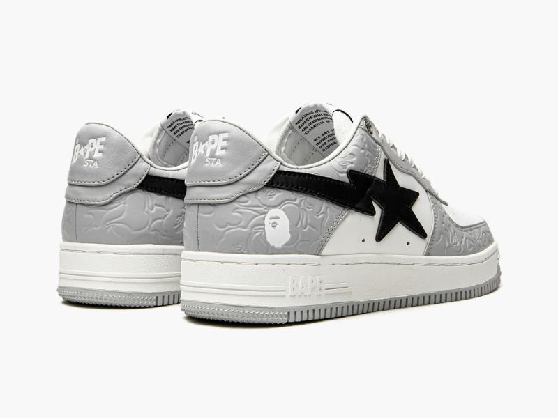 A BATHING APE? Mens BAPE STA LOW M2 IT GREY