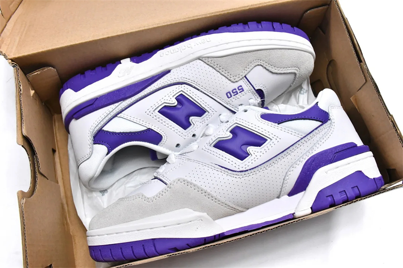 Get New Balance 550 White Purple BB550WR1