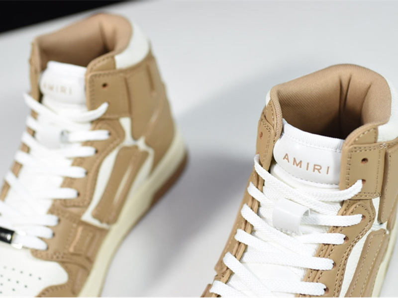 AMIRI Skel Top Hi Brown White MFS002-281