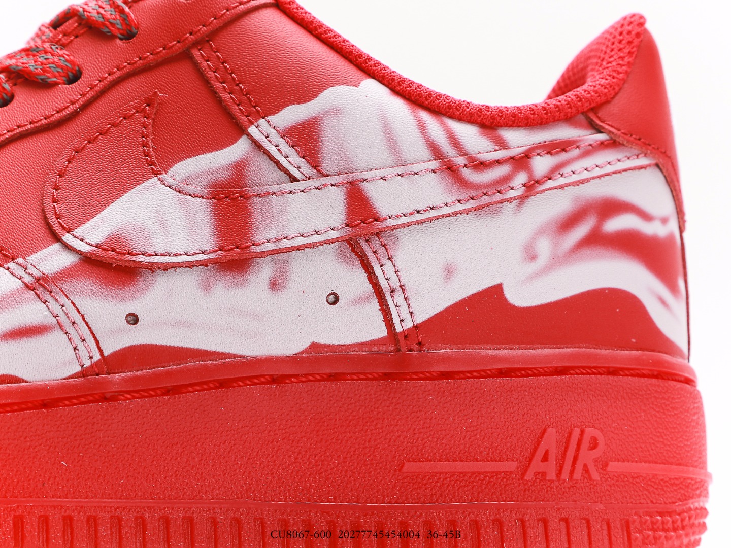Nike Air Force 1 '07 QS Red Skeleton CU8067-600
