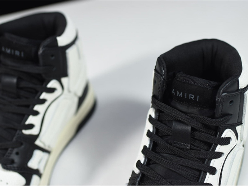AMIRI Skel Top Hi Black Black White W0F22499NL