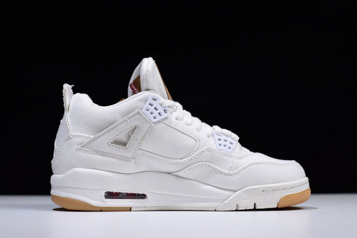 Levis x Air Jordan 4 White AO2571-100