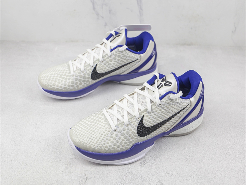 Nike Zoom Kobe 6 White Blue Black 436311-100