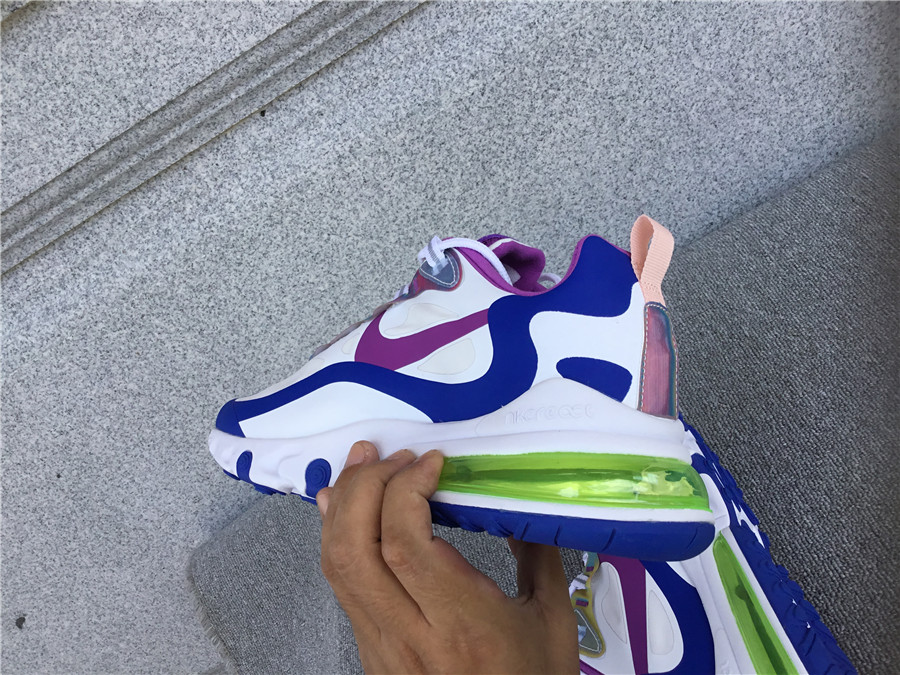 Nike Air Max 270 React Air Cushioned Running Shoe CW0630-100