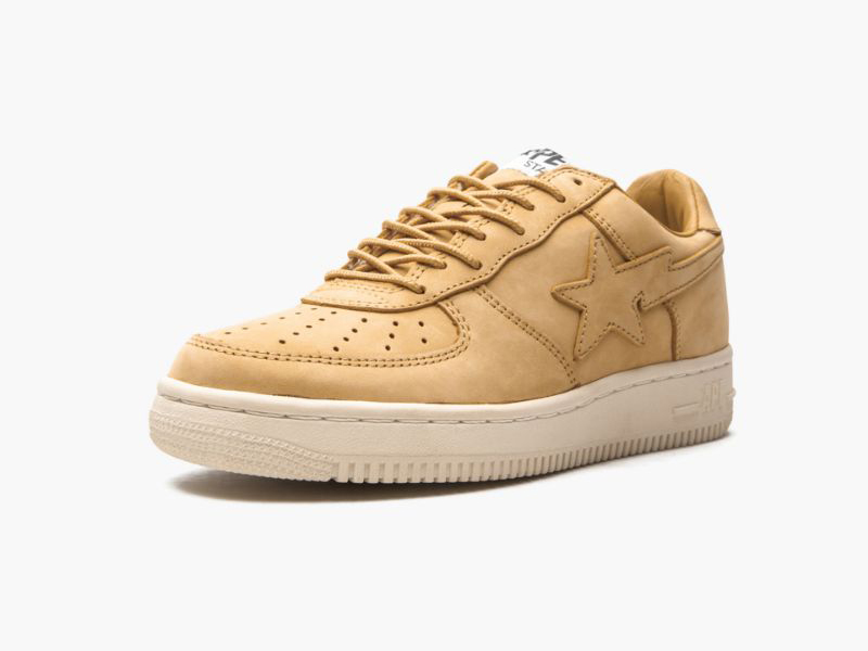 A BATHING APE? Mens BAPE STA YELLOW NUBUK