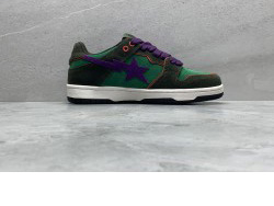 GT A Bathing Ape Bape Dark Purple Green
