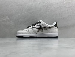 GT A Bathing Ape Bape SK8 Sta White Silver