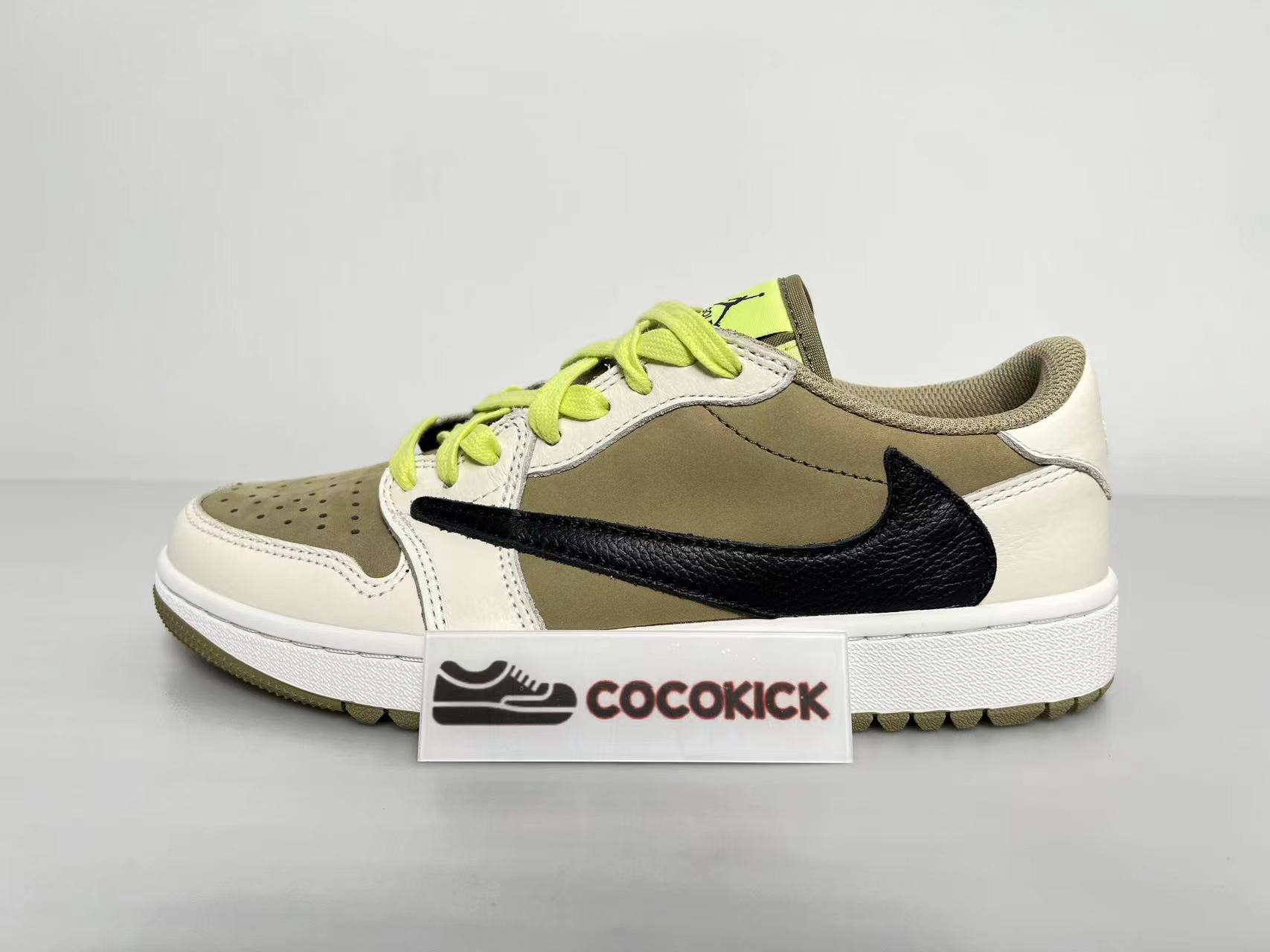 Jordan 1 Retro Low Golf Travis Scott Neutral Olive FZ3124-200