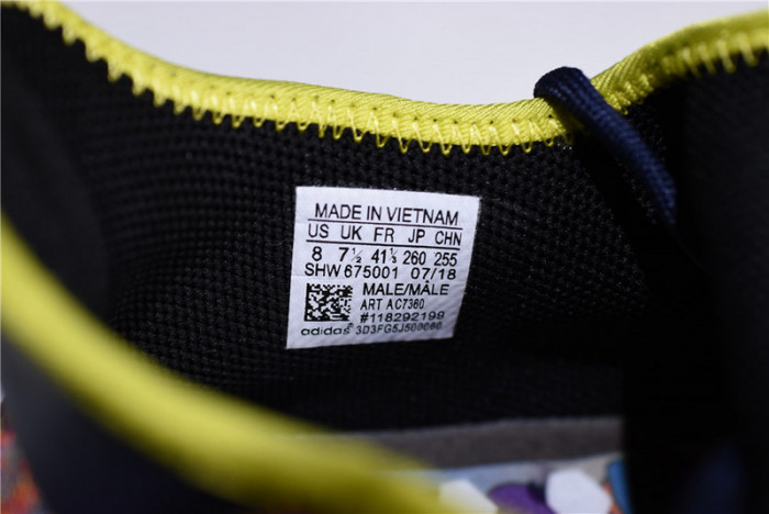 Pharrell x adidas mens NMD Hu Trail bold yellow-footwear white AC7360