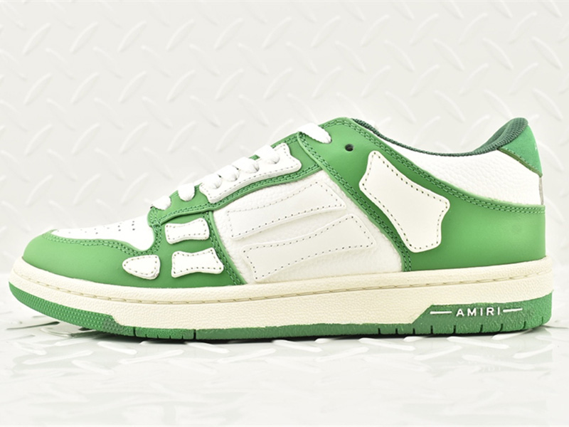 AMIRI Skel Top Low White Green MFS003-344