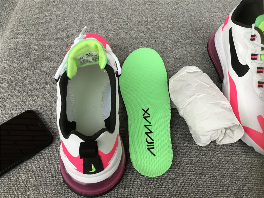 Nike Air Max 270 React Air Cushioned Running Shoe CJ0619-101