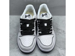 GT A Bathing Ape Bape SK8 Sta White Silver