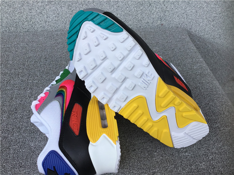 Nike Air Max90 Joint Air Cushion Mesh Breathable Running Shoes CJ5482-100