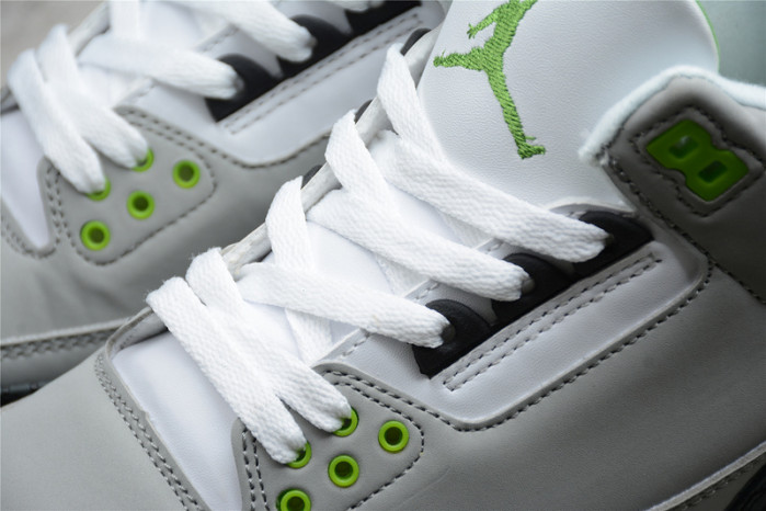 AIR JORDAN 3 RETRO ??CHLOROPHYLL???? 136064 006