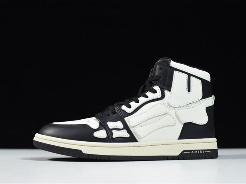 AMIRI Skel Top Hi Black Black White W0F22499NL