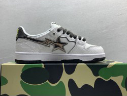 GT A Bathing Ape Bape SK8 Sta White Silver