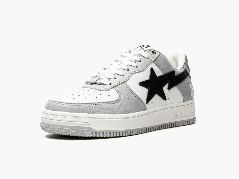 A BATHING APE? Mens BAPE STA LOW M2 IT GREY