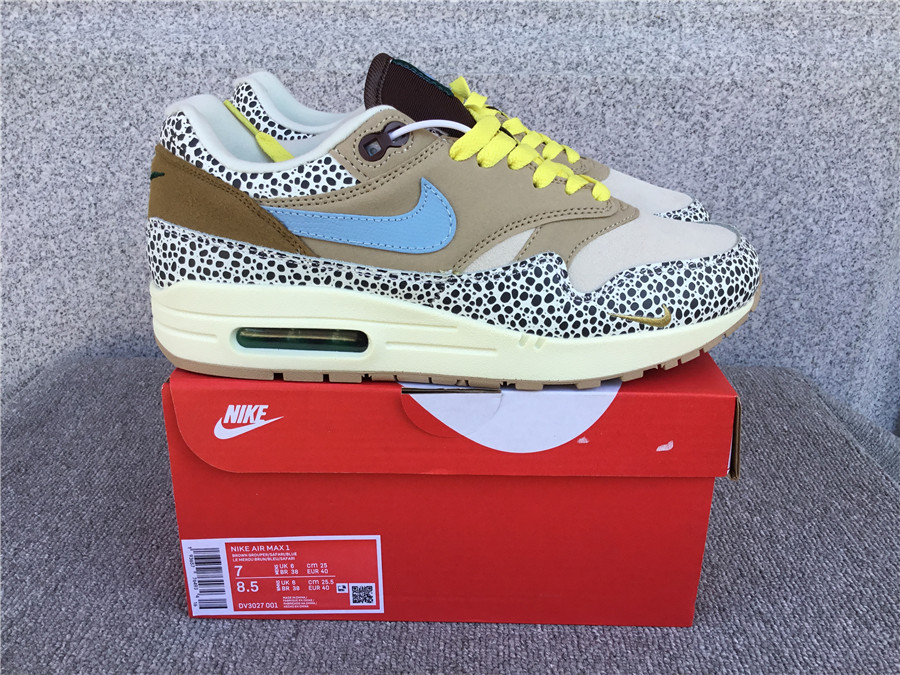 Nike Air Max 1 Nike Half Palm Air Cushion Retro Running Shoes DV3027-001