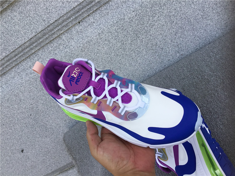 Nike Air Max 270 React Air Cushioned Running Shoe CW0630-100