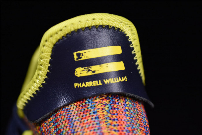 Pharrell x adidas mens NMD Hu Trail bold yellow-footwear white AC7360