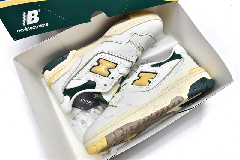 Get Aimé Leon Dore x New Balance 550 Green Yellow BB550A2